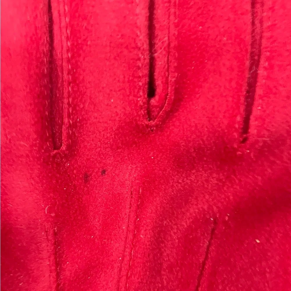 Vintage Anne Klein II Isotoner Red Gloves OS